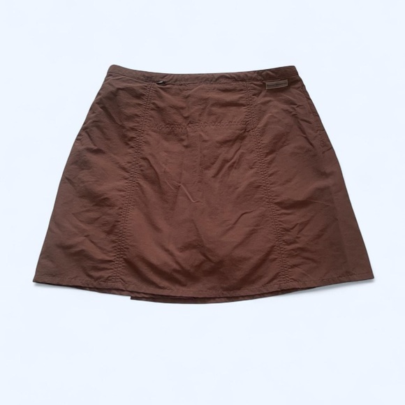 Royal Robbins brown skirt with elastic waistband and side zipper size 6 - Picture 6 of 7